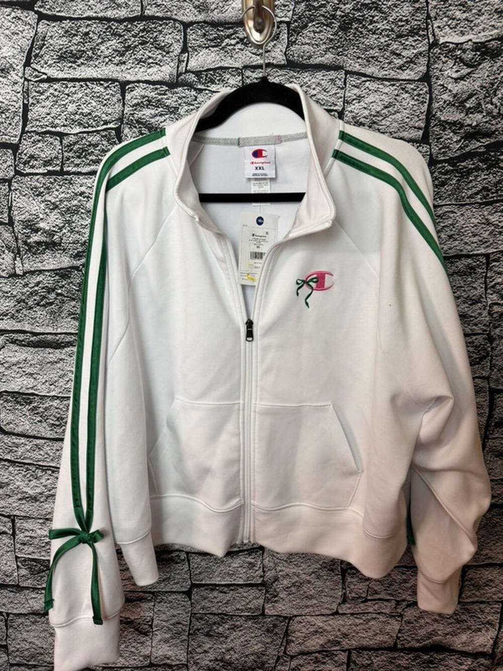 NWT Ladies Champion Full Zip Jacket with Bows - XXL